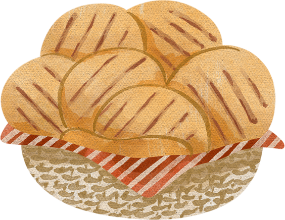 Detailed Watercolor Arepas